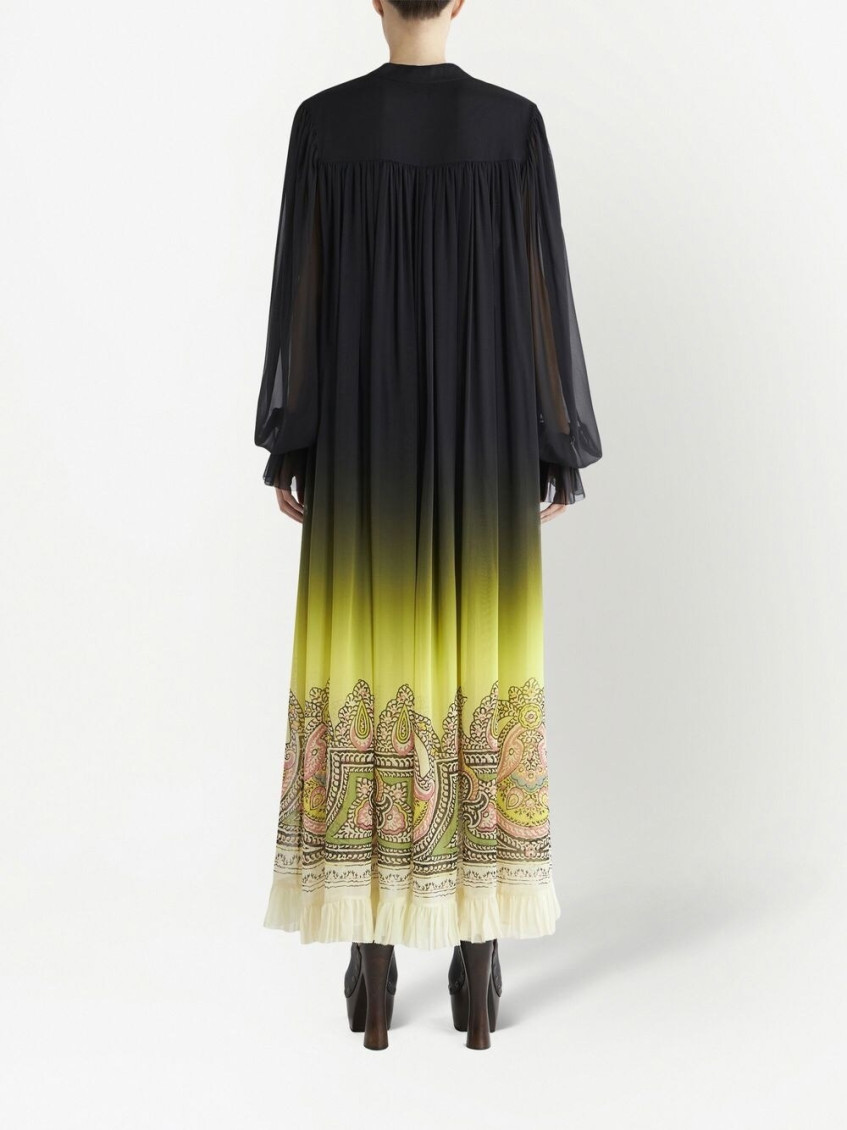 - Printed Silk Dress