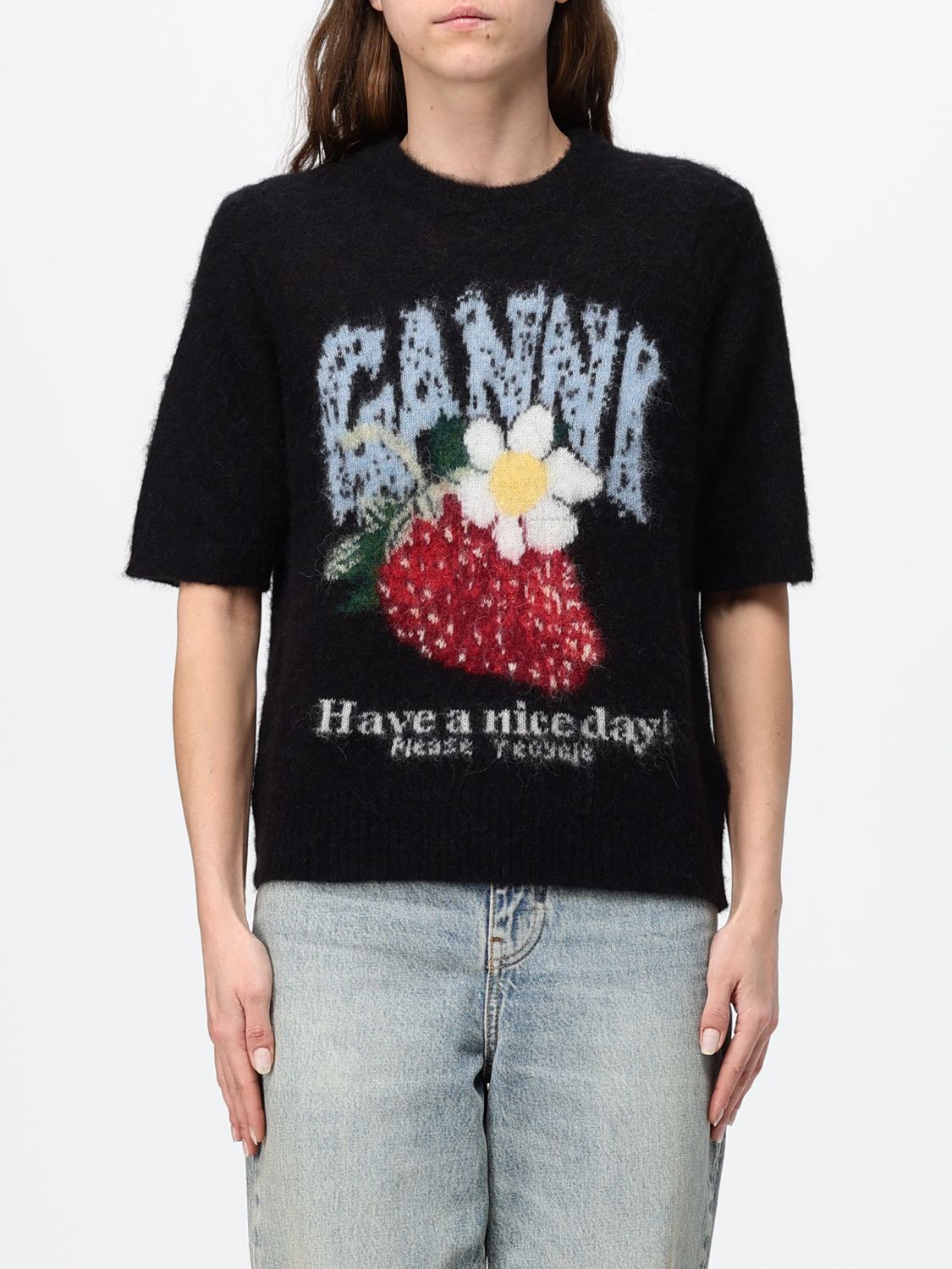 T-Shirt Woman color Black