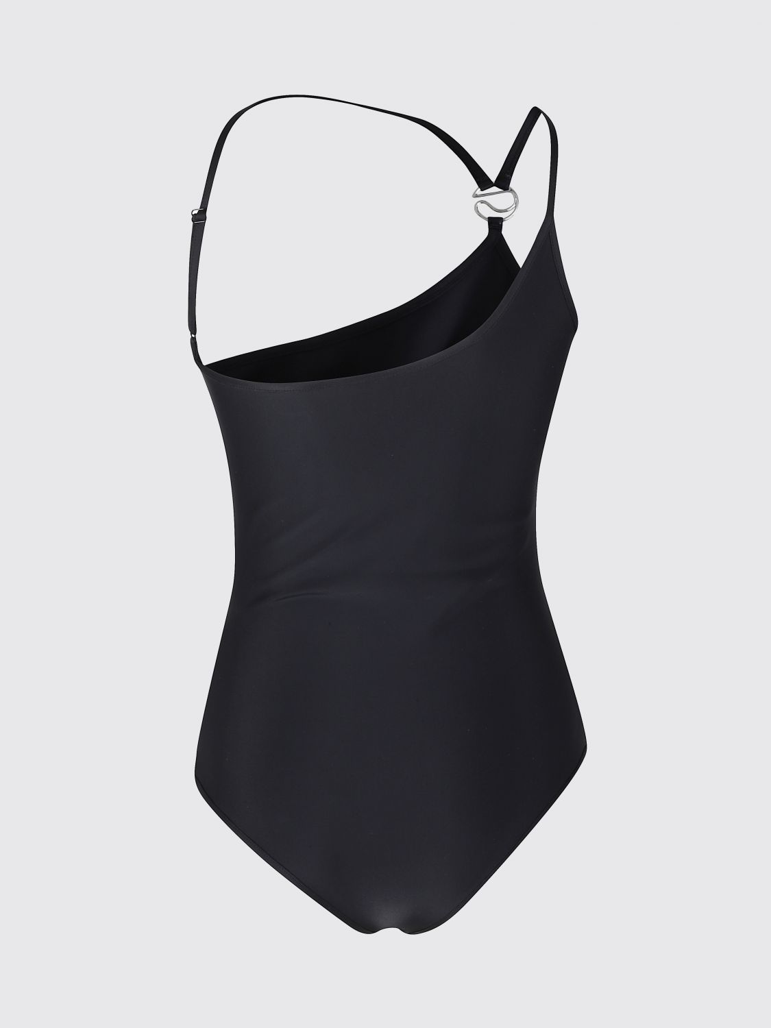 One Shoulder Swimsuit Brown