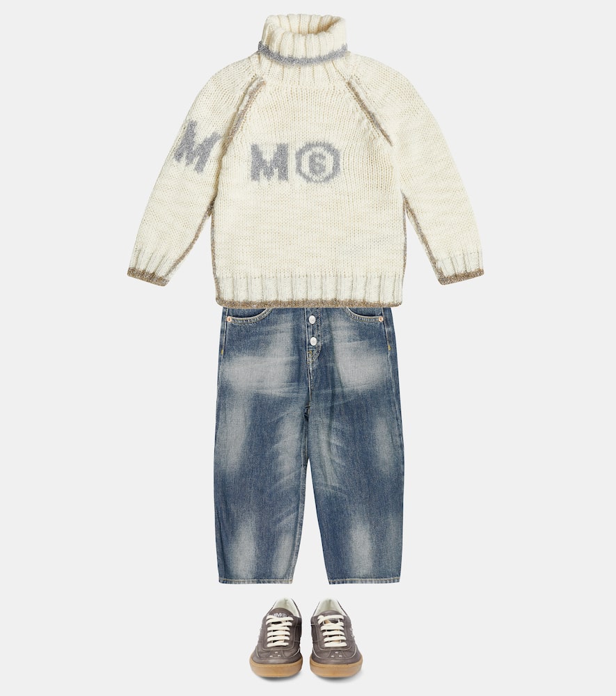 MM6 Maison Margiela Kids Studded Replica sneakers