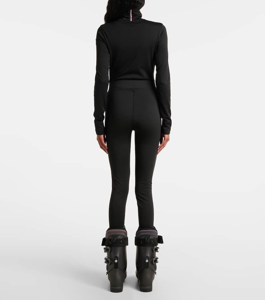 Thermal wide-leg jeans