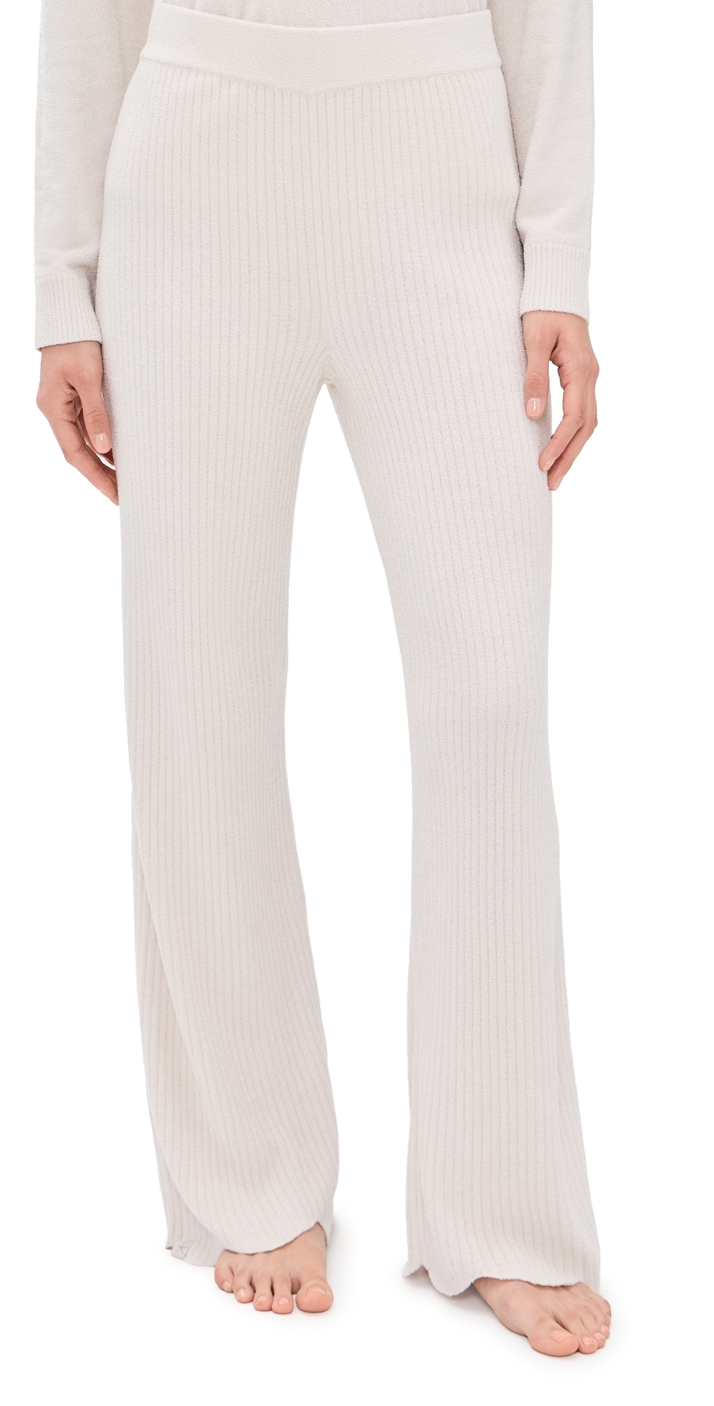 CozyChic Ultra Lite Ribbed Scallop Pants Sand Dune