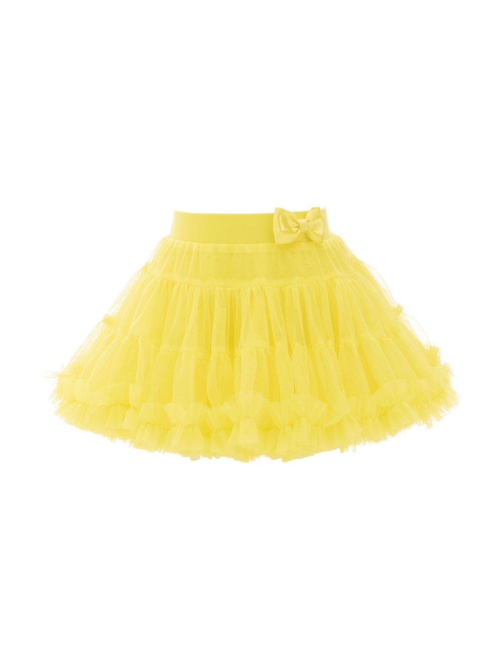Bow-detail tutu skirt - Yellow