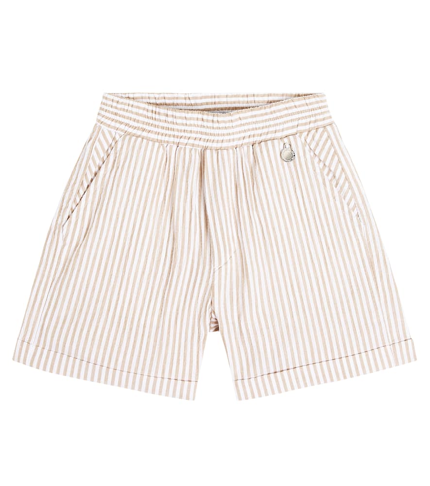 Baby striped cotton seersucker shorts