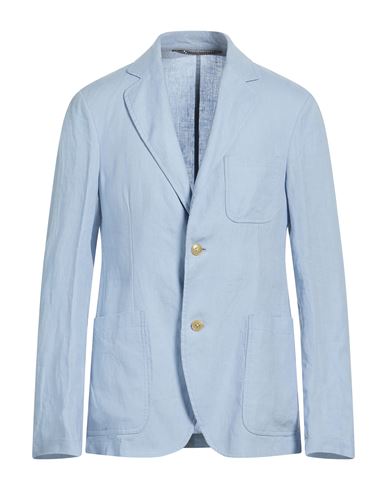 Man Blazer Sky blue Size 44 Linen