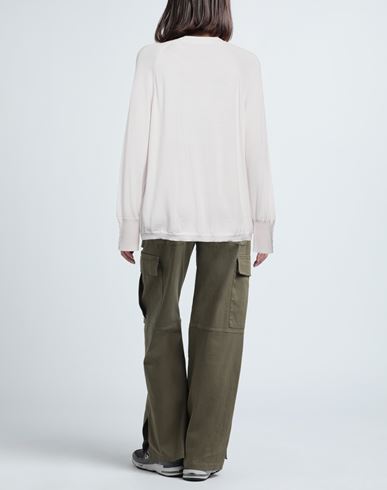 Alpha Studio Woman Sweater Light grey Size 8 Merino Wool