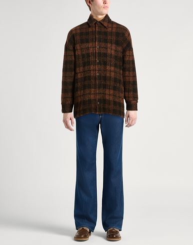 Man Jacket Camel Size L Polyester, Wool, Viscose