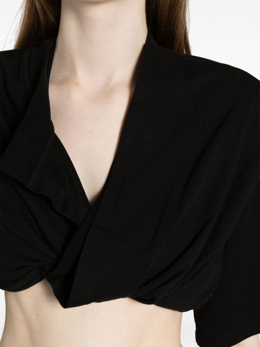 Le Bahia Court cotton T-shirt - Black