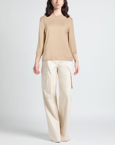 Woman Sweater Beige Size L Cotton, Acrylic