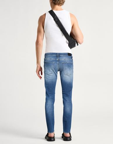 Man Jeans Blue Size 30 Cotton, Elastane