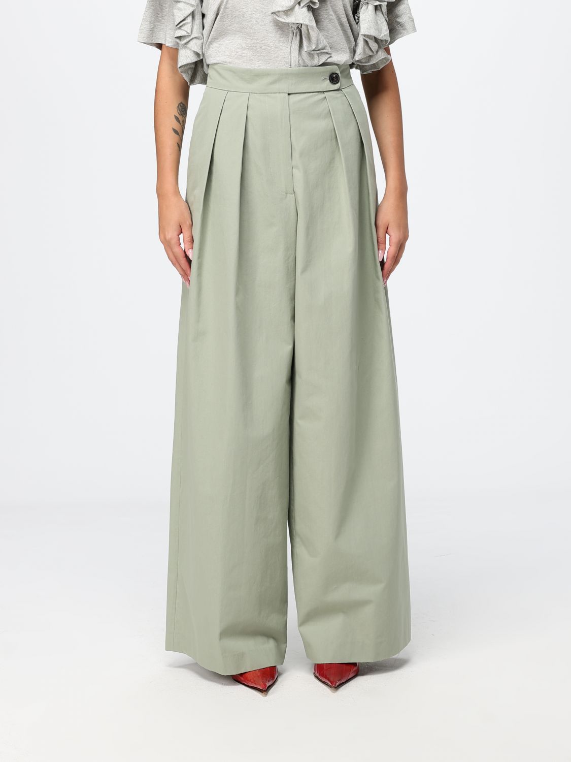 Pants Woman color Green