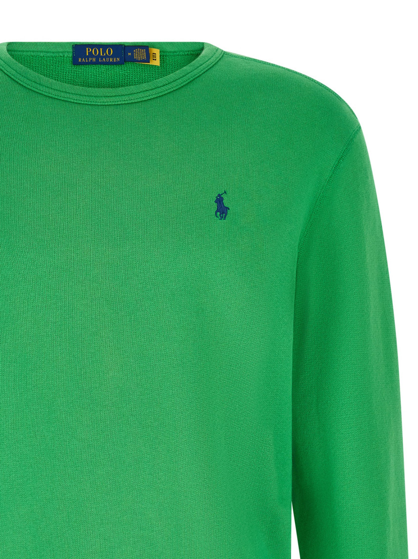 Polo Ralph Lauren - cotton sweatshirt crew neck ribbed tri