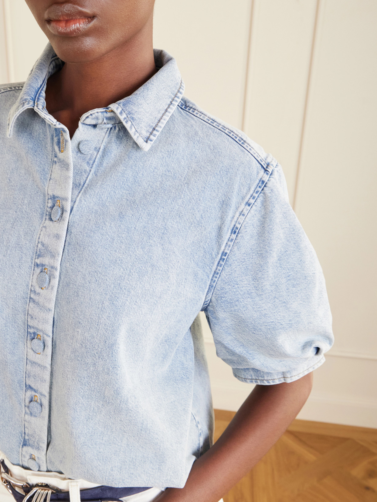 Recycled Denim Shirt - Blue