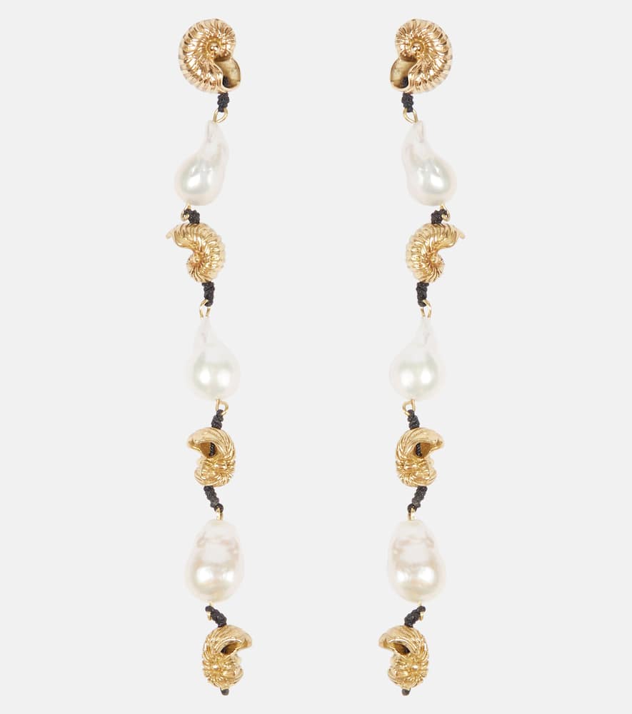 Alémais Reverie drop earrings with pearls