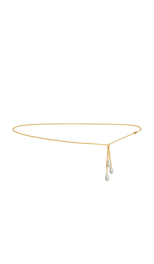 NAiiA x REVOLVE Baroque Pearl Belly Chain in Metallic Gold