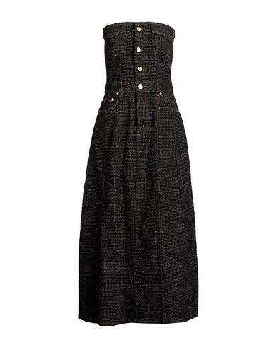 Woman Midi dress Black Size 10/12 Organic cotton