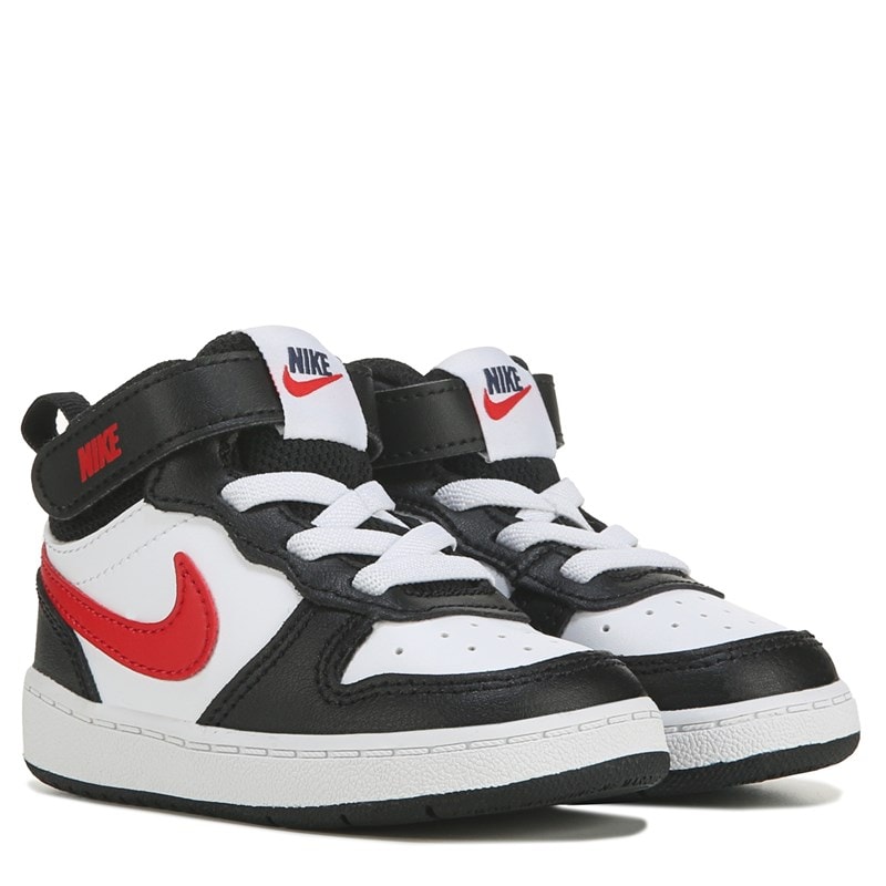 Kids' Court Borough Mid 2 High Top Sneaker Baby/Toddler Shoes (White/Black/Red/Navy)