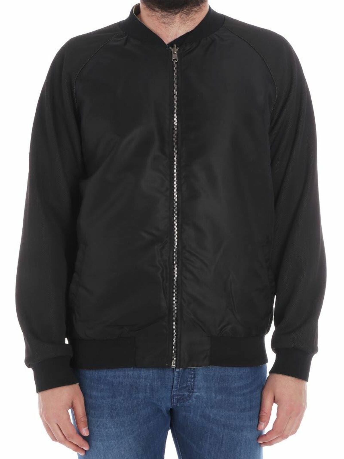 Reversible bomber jacket