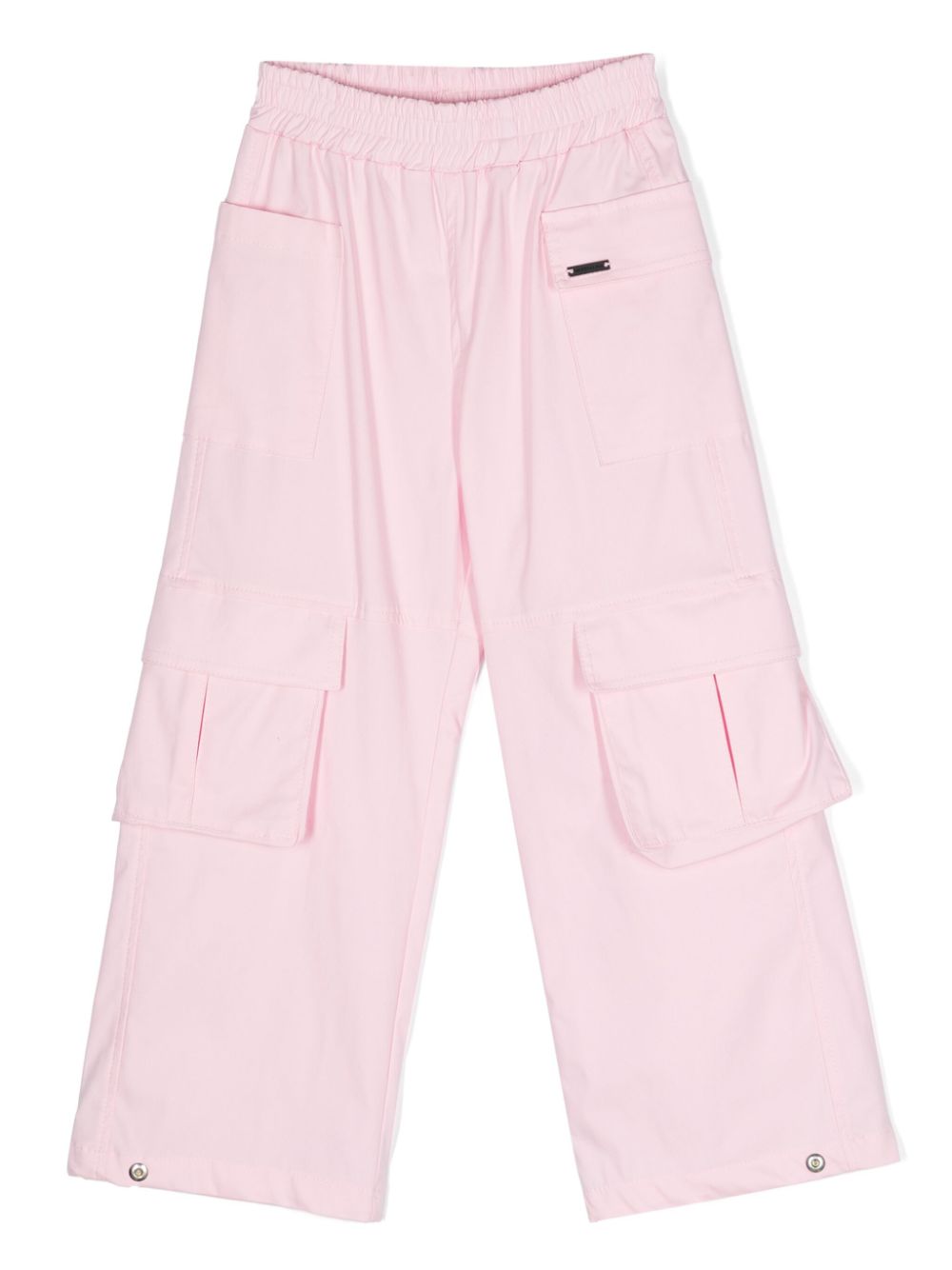 Straight-leg cargo trousers - Black