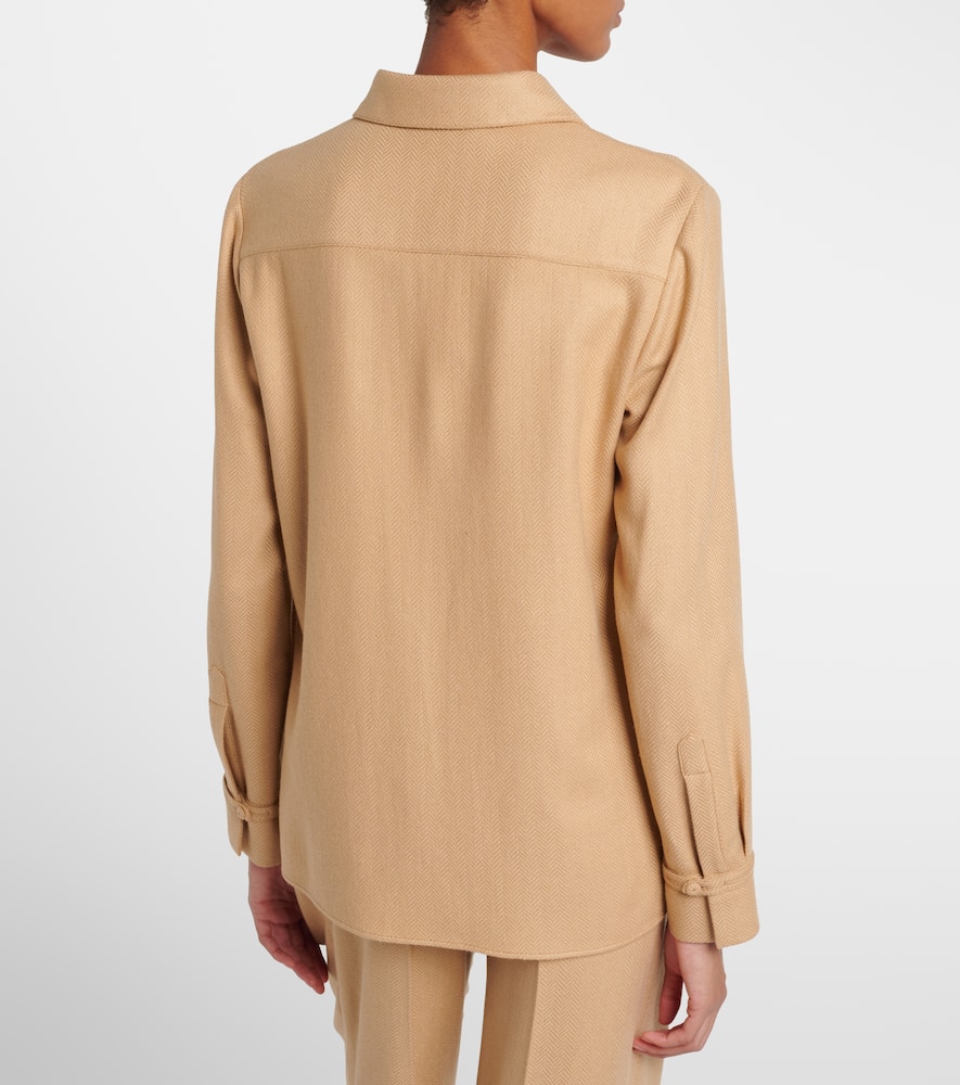 Cruz cashmere and silk shirt