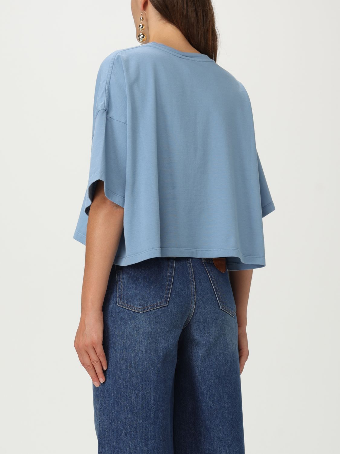 Logo-print T-shirt - Blue