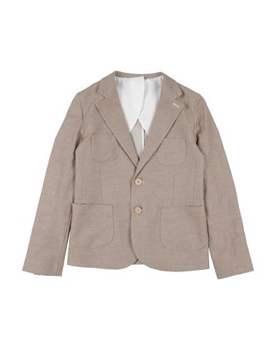 Kid Boy Suit Camel Size 13 Cotton, Viscose, Polyester