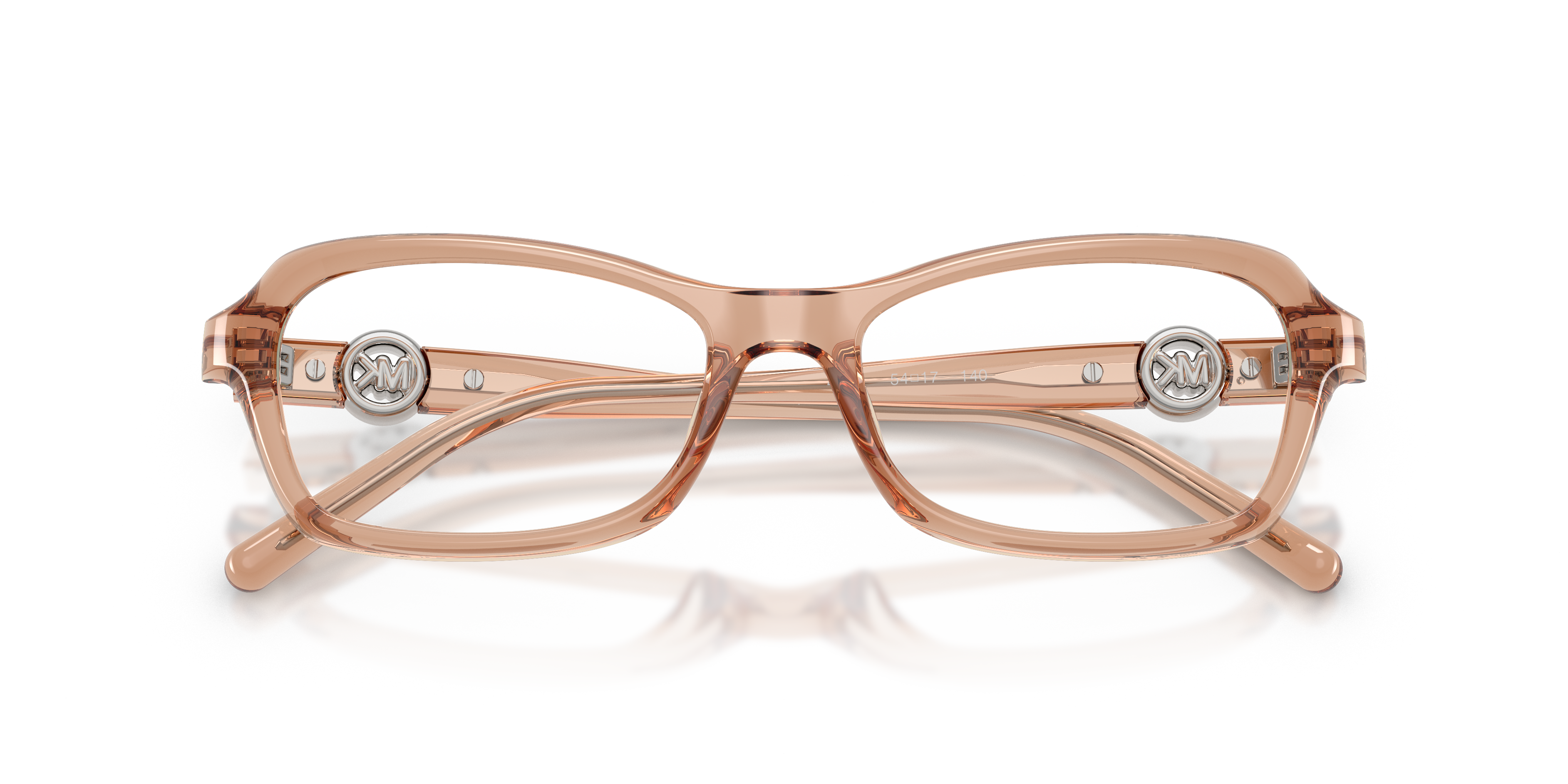 Michael Kors Mujer Michael Kors MK4182U HAKONE 4051 Monturas ópticas Inyectado Marrón Transparente Redonda Norma