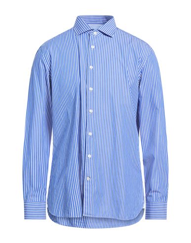 Man Shirt Blue Size L Cotton