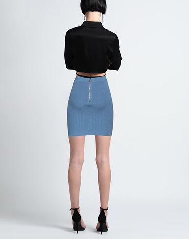 Woman Mini skirt Pastel blue