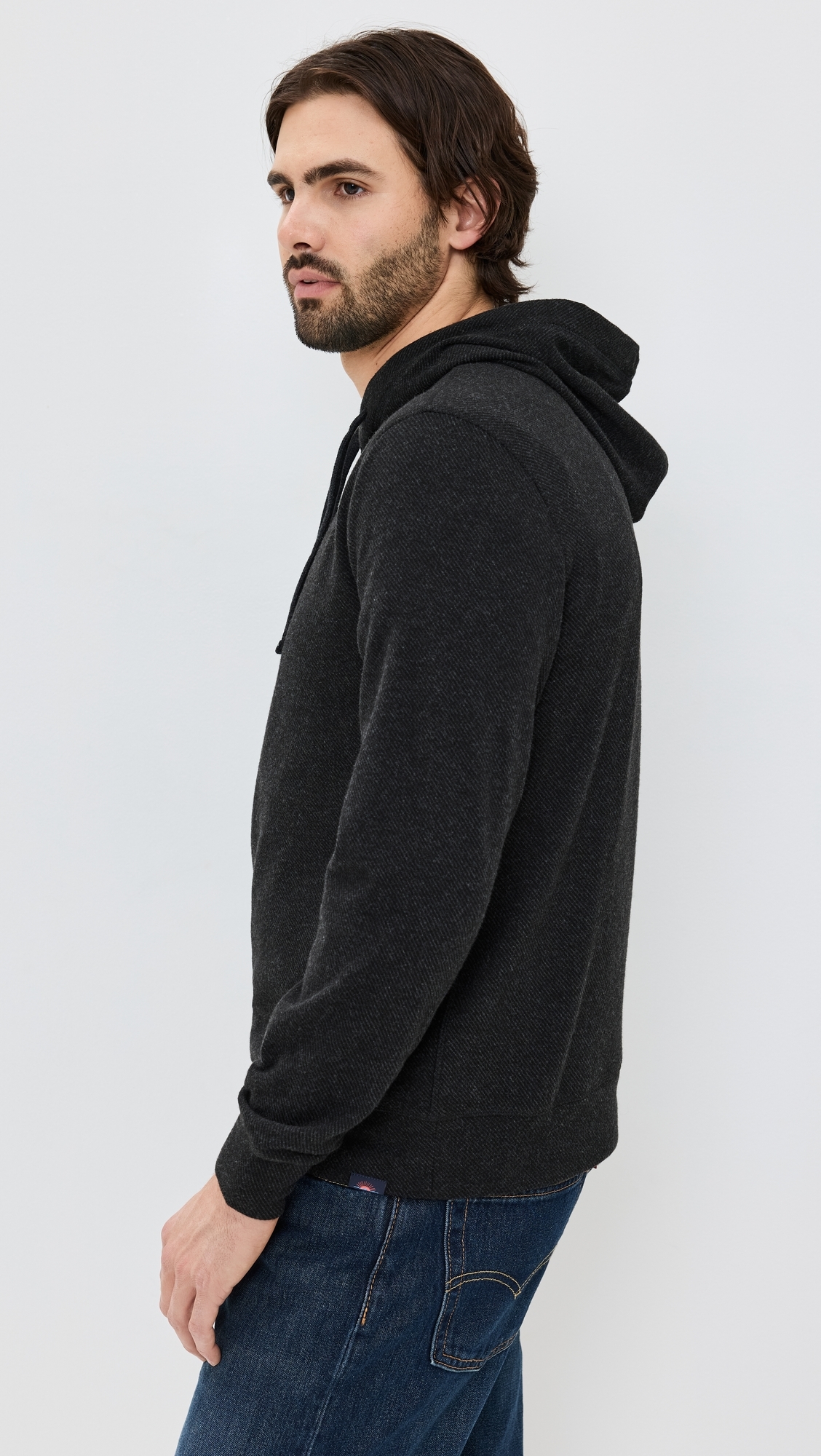 Legend Sweater Hoodie Heathered Black Twill 