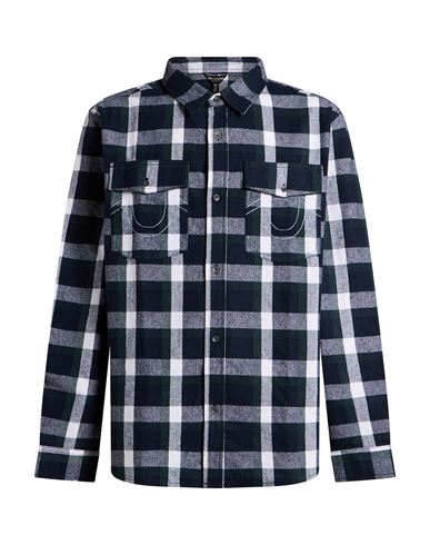 Man Shirt Blue Size S Cotton