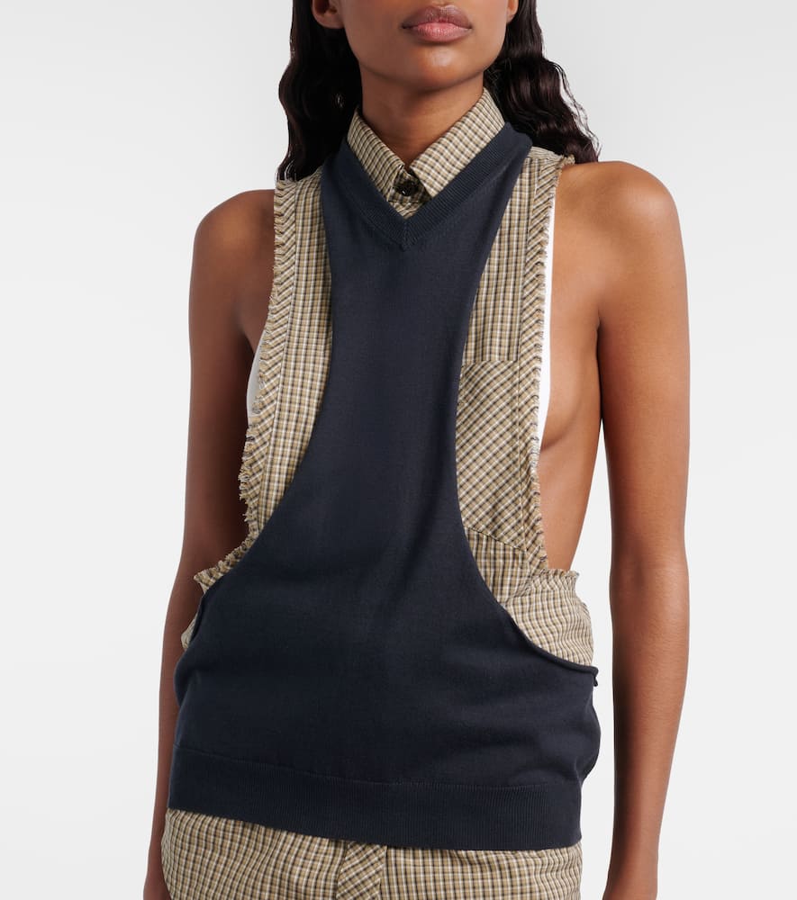 Knitted cotton top