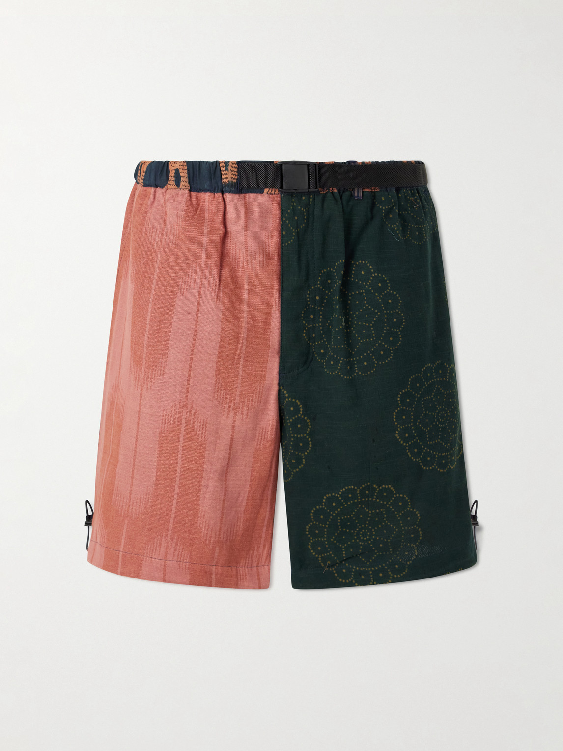 Kami Wide-Leg Belted Cotton Shorts