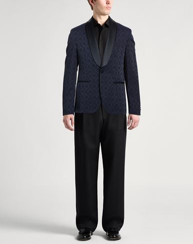 Man Blazer Midnight blue Size 40 Viscose, Polyester