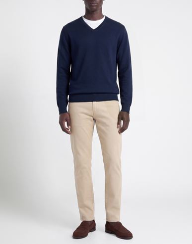Man Sweater Navy Size 50 Polyamide, Wool, Viscose, Cashmere