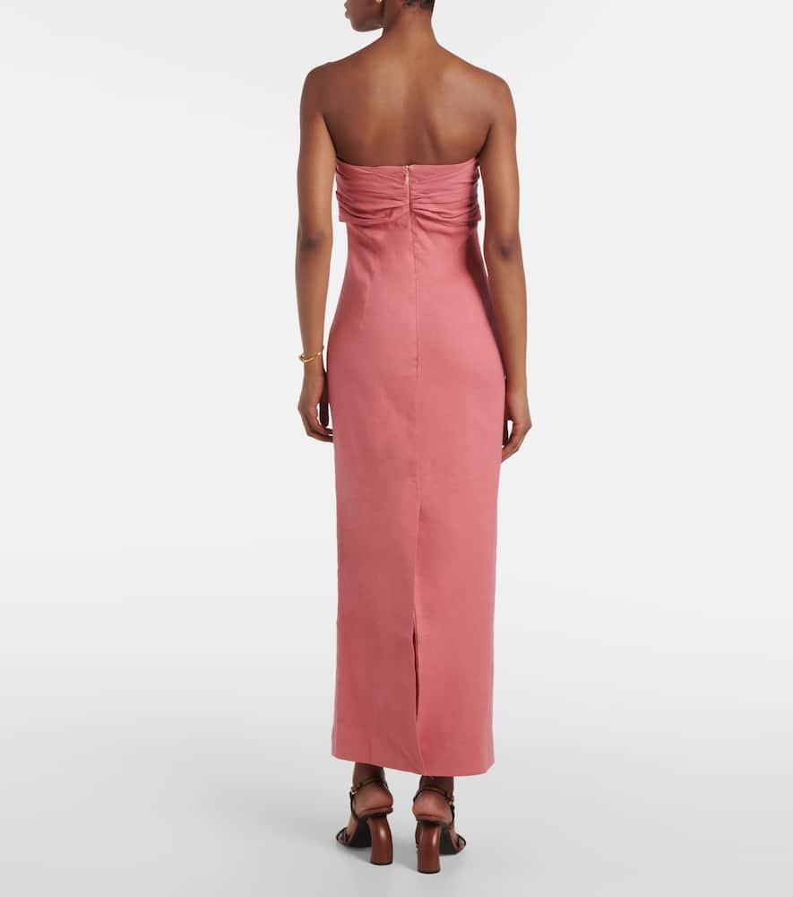 Rahel linen and cotton-blend maxi dress