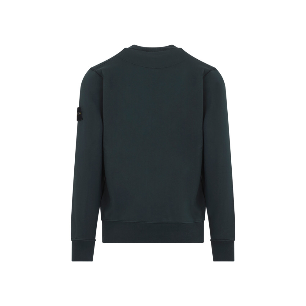 Dark Green Solid Sweatshirt