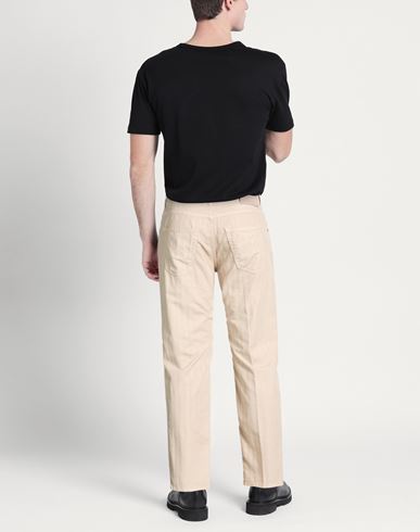 Jacob Cohёn Man Pants Beige Size 34 Cotton, Linen, Elastane