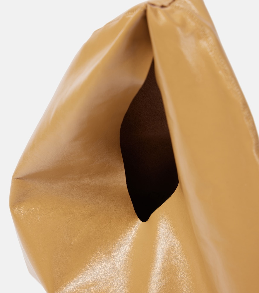 Bindle Small leather tote bag