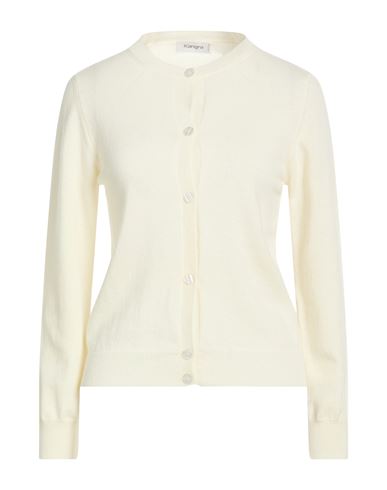Woman Cardigan Cream Size 6 Wool, Cashmere