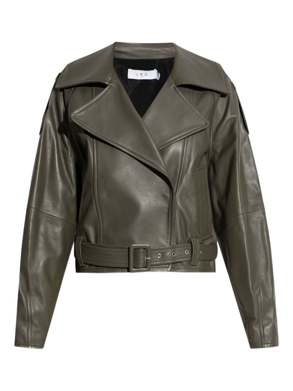 Yuria leather biker jacket - Black