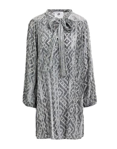Woman Mini dress Grey Size 2 Viscose, Polyamide