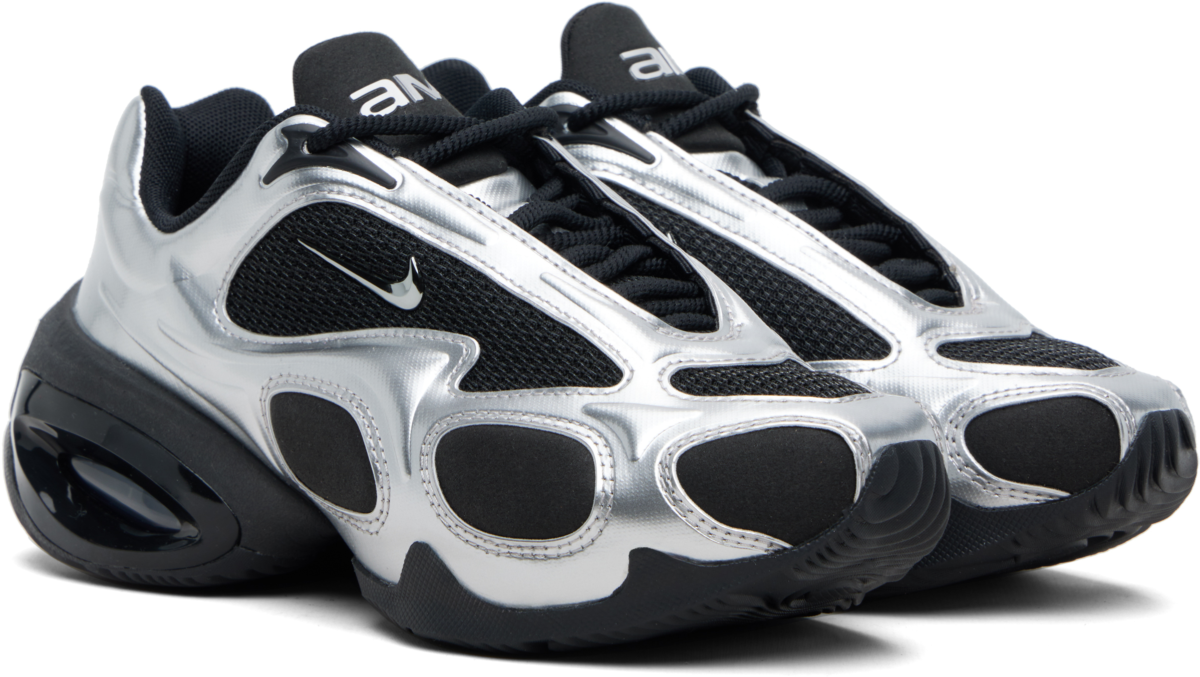 Black & Silver Air Max Muse Sneakers