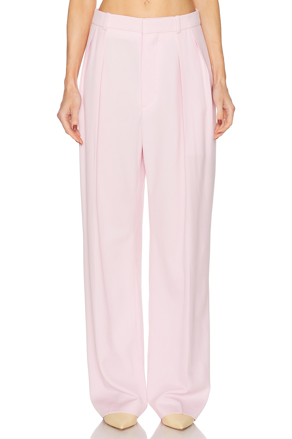 WARDROBE.NYC Low Rise Trouser in Blush - Blush.  M also in