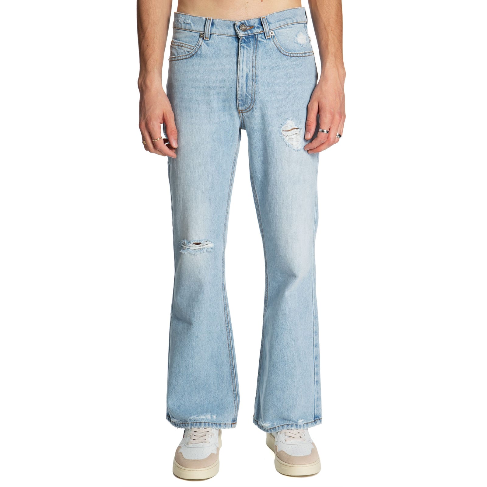 Distressed Denim Pants