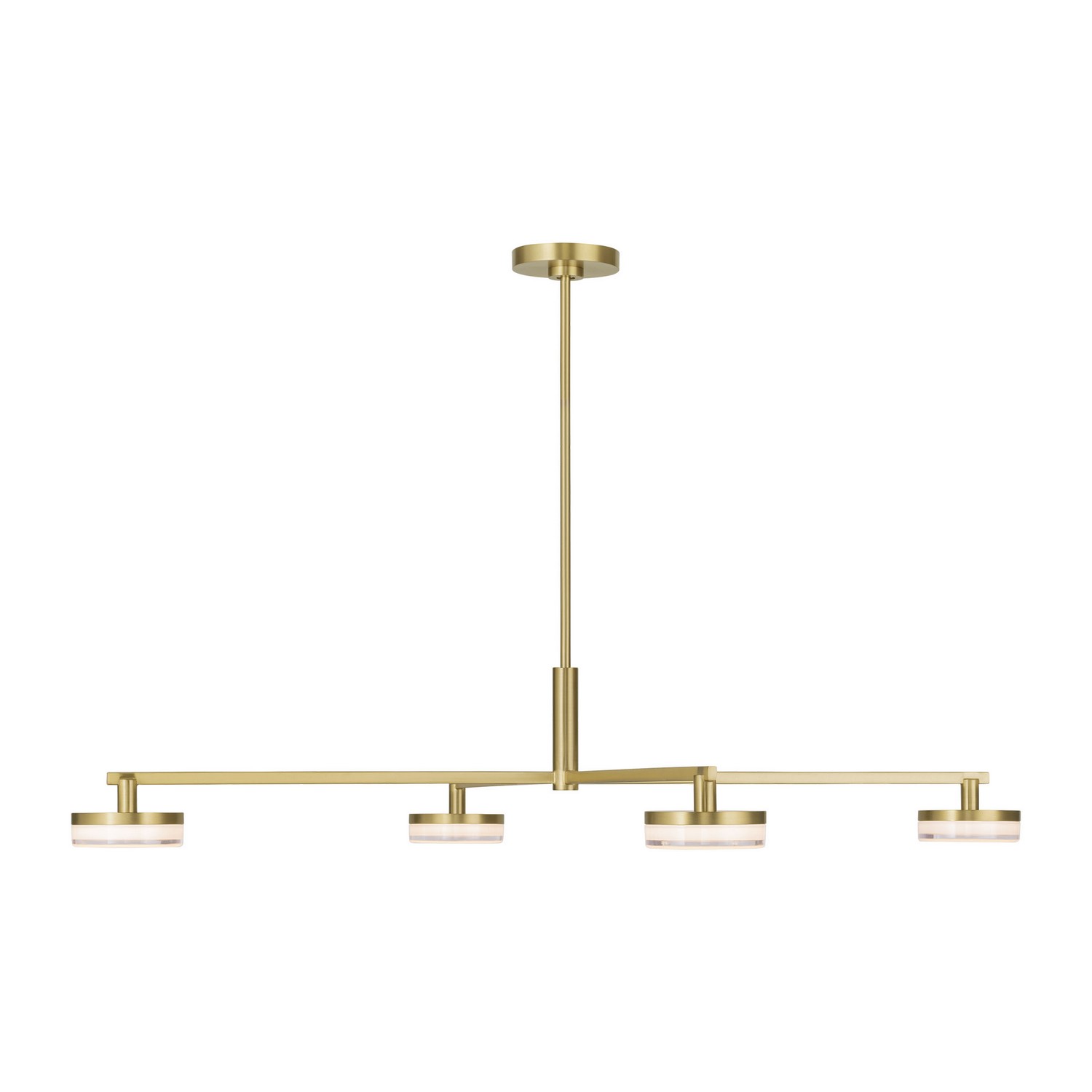 Burnished Brass LED Chandelier from the Khan Collection