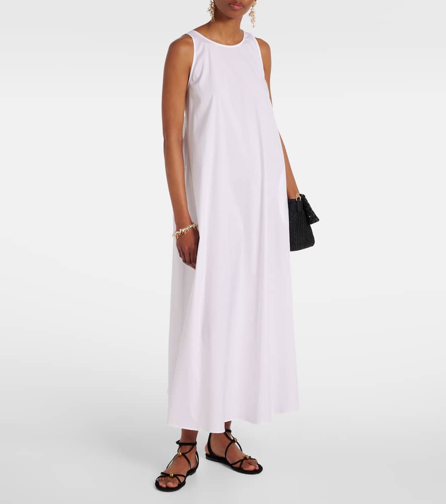 Romea cotton-blend poplin maxi dress