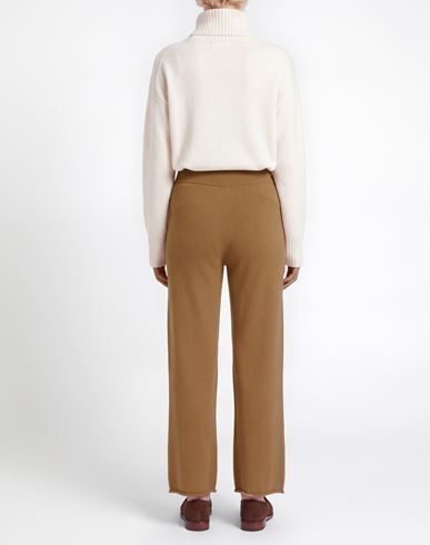 Woman Pants Camel Size 6 Merino Wool