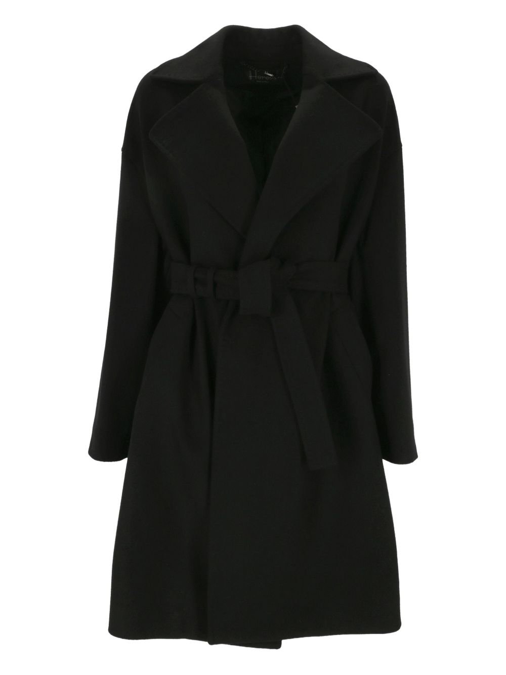 HERESIS wool coat - Black