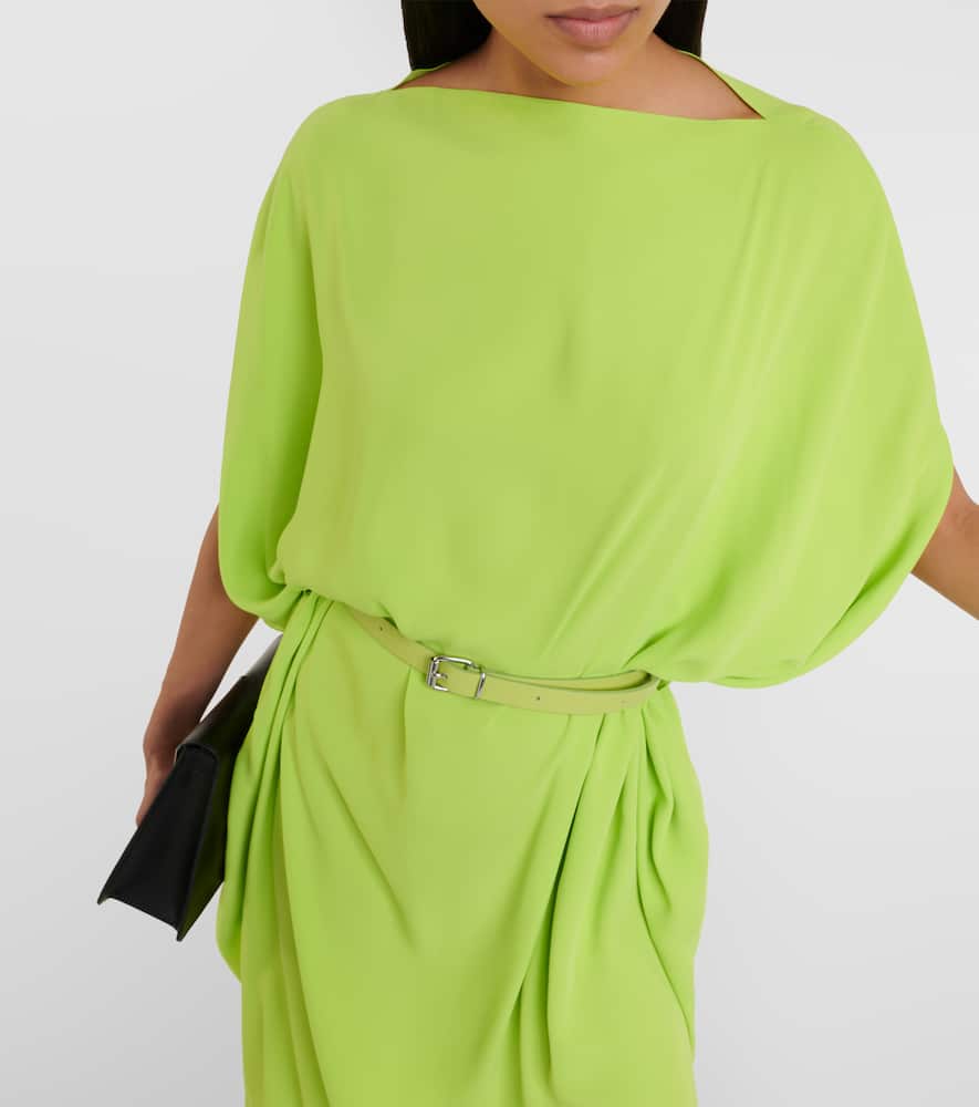 Belted midi dress